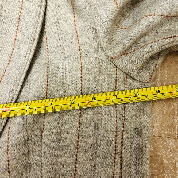 Blazer Astor One Wool blend women’s Buisness grey brown striped lined size 10 - Picture 7 of 9